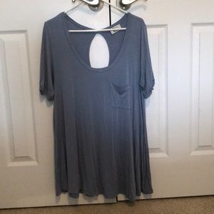 light blue t-shirt dress